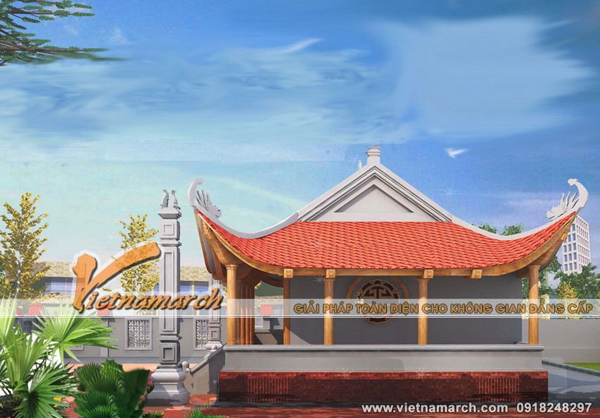 Thiết kế nhà thờ họ 8 mái nhà bác Thành ở Hà Đông - Hà Nội 06