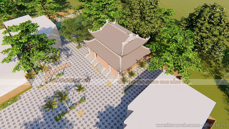 Mẫu nhà thờ 8 mái cổ kính cho dòng họ nhà chú Phong - Thanh Hóa