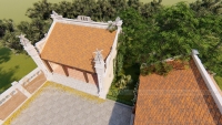 Thiết kế nhà thờ họ 3 gian 2 mái Quảng Bình siêu tiết kiệm