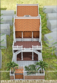 Top 5 mẫu thiết kế nhà thờ họ, từ đường chữ Nhị Gỗ Lim Lào đẹp xuất sắc!