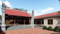 Tổng hợp mẫu thiết kế nhà thờ họ, từ đường 3 gian 2 dĩ Gỗ Lim Lào đẹp nhất
