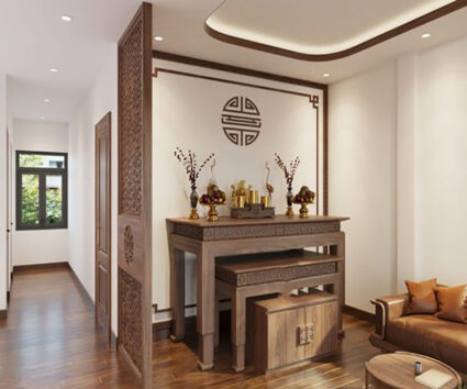 2 phương án thiết kế nội thất nhà thờ họ ở Huế