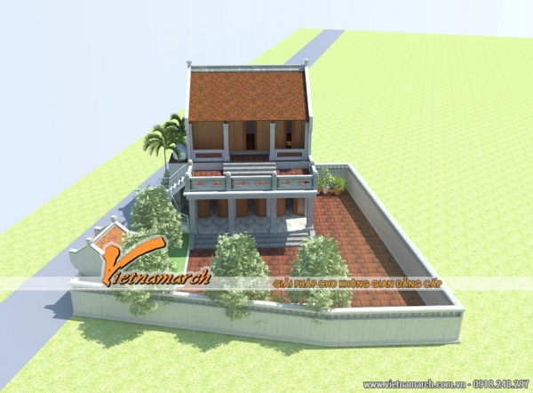 Chiêm ngưỡng những mẫu thiết kế nhà thờ họ, từ đường 2 tầng gỗ xoan đào đẹp nhất