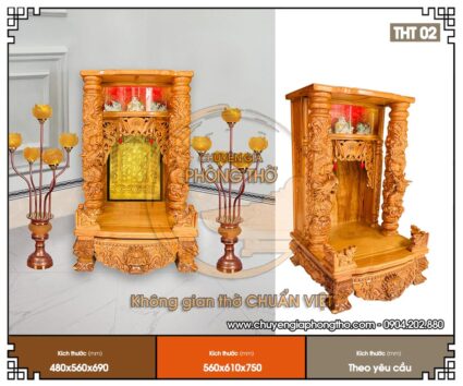 Những mẫu bàn thờ Thần Tài Ông Địa truyền thống đẹp