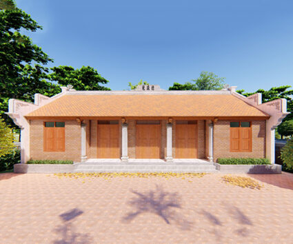 Nhà thờ họ 5 gian 2 mái