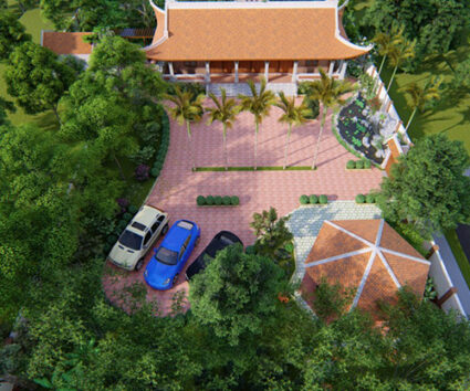 Nhà thờ họ 5 gian 4 mái