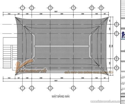 Thiết kế nhà thờ họ 2 tầng - 8 mái anh Đạo ở Bắc Giang