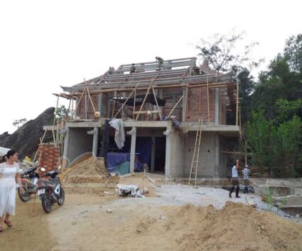 Hình ảnh thi công nhà từ đường tại Hoằng Hóa - Thanh Hóa