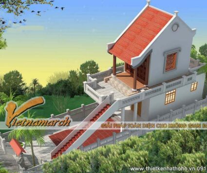 Thiết kế nhà thờ họ 2 tầng tại Thanh Trì - Hà Nội 03