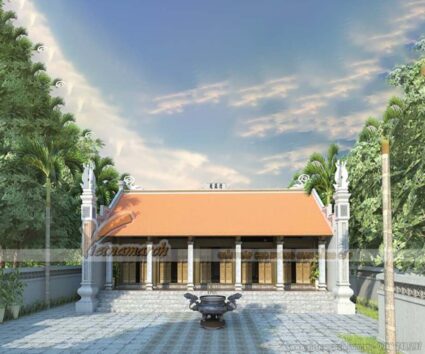Thi công nhà thờ họ 5 gian tại Thái Bình với kiến trúc cổ đặc trưng của miền Bắc