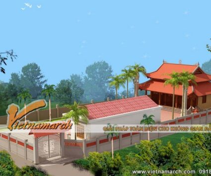 Mẫu nhà thờ họ 8 mái cho nhà ông Bắc ở Thạch Thất - Hà Nội