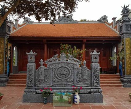 Dự án thi công nhà thờ họ 3 gian 2 mái ở Ba Vì Hà Nội