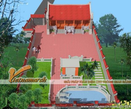 Tư vấn thiết kế mẫu nhà thờ họ 5 gian tại Bắc Ninh