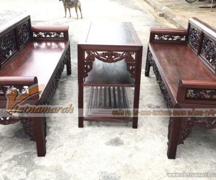 Mẫu trường kỷ sen vịt đẹp gỗ gụ Gia Lai