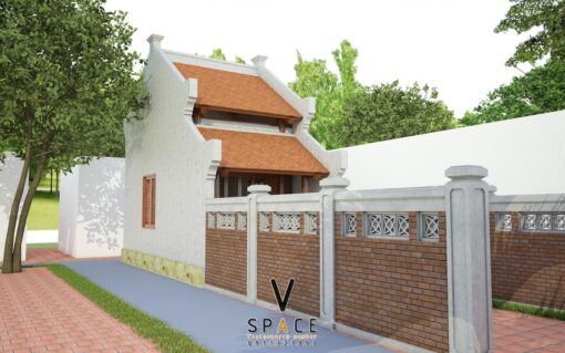 Mẫu nhà thờ họ 1 gian 2 mái tại Hồng Bàng Hải Phòng