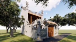 Thiết kế nhà thờ họ 2 tầng tại Ninh Bình
