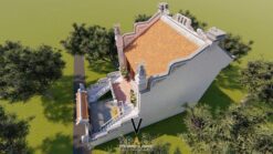 Thiết kế nhà thờ họ 2 tầng tại Ninh Bình