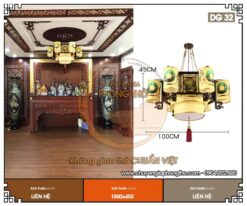 Đèn chùm phòng thờ DG32 với thiết kế cổ điển