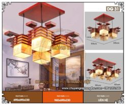 Đèn chùm trang trí nhà gỗ DG31