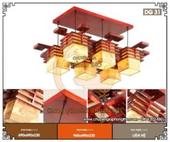 Đèn chùm trang trí nhà gỗ DG31