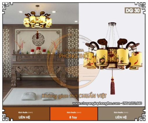 Đèn chùm trang trí nhà thờ họ DG30