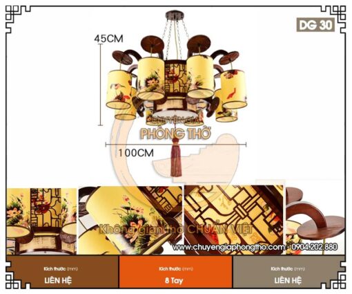 Đèn chùm trang trí nhà thờ họ DG30