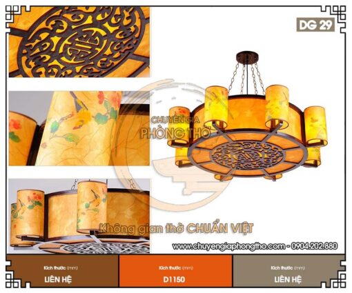 Mẫu đèn thả DG29 trang trí nhà gỗ, biệt thự