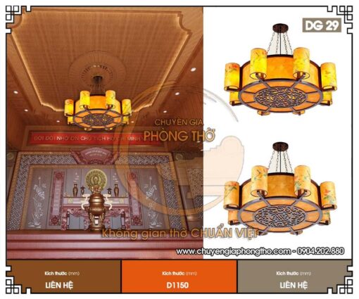 Mẫu đèn thả DG29 trang trí nhà gỗ, biệt thự