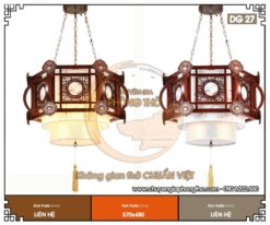 Mẫu đèn trần phòng thờ DG27 mang vẻ đẹp độc đáo
