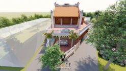 Mẫu thiết kế nhà thờ họ 2 tầng tại Bắc Giang