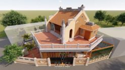 Mẫu thiết kế nhà thờ họ 2 tầng tại Bắc Giang