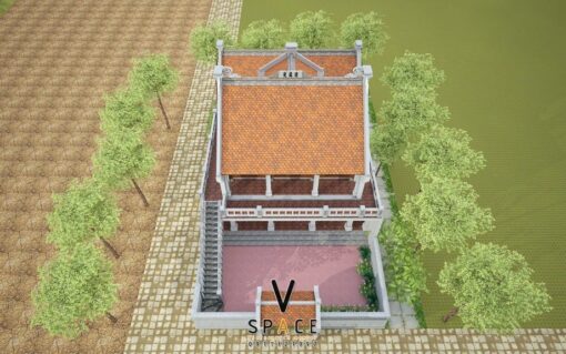 Nhà thờ họ 2 tầng chữ Nhị có hậu cung tại Quảng Ninh