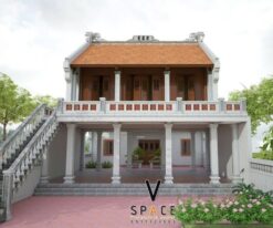 Nhà thờ họ 2 tầng chữ Nhị có hậu cung tại Quảng Ninh
