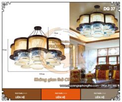 Đèn chùm cho phòng thờ DG37 tinh tế trong từng chi tiết