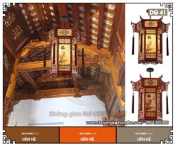 Đèn gỗ trang trí nhà thờ họ DG41
