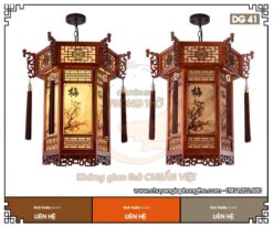 Đèn gỗ trang trí nhà thờ họ DG41