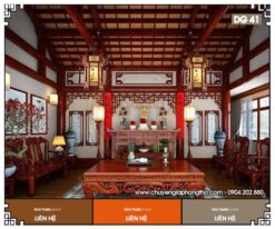 Đèn gỗ trang trí nhà thờ họ DG41