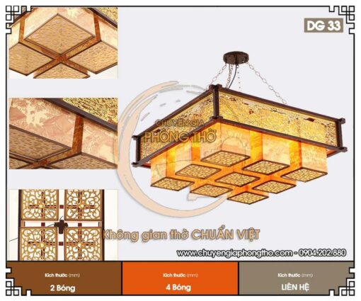Đèn phòng thờ treo trần DG33