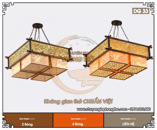 Đèn phòng thờ treo trần DG33