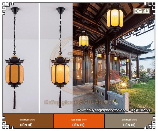Đèn thả hiên nhà từ đường DG43
