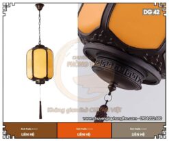 Thiết kế đậm chất Á Đông của đèn thả ngoài hiên nhà gỗ DG42