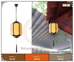Thiết kế đậm chất Á Đông của đèn thả ngoài hiên nhà gỗ DG42