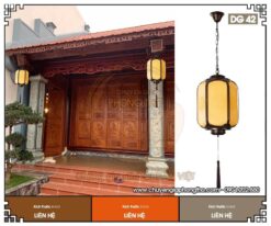 Thiết kế đậm chất Á Đông của đèn thả ngoài hiên nhà gỗ DG42
