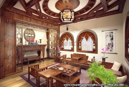 Đèn thả nhà thờ họ DG38 đậm nét truyền thống