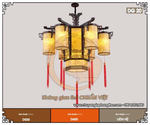 Đèn treo phòng thờ đẹp DG36