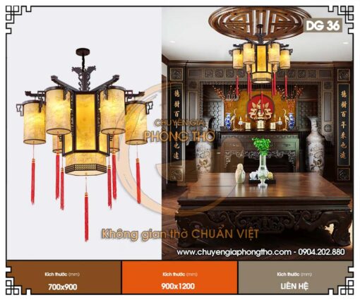 Đèn treo phòng thờ đẹp DG36