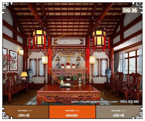 Mẫu đèn treo nhà thờ họ DG35 chất lượng