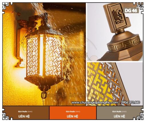 Đèn gắn tường cổng nhà gỗ DG46
