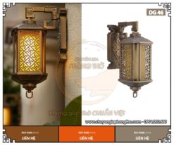 Đèn gắn tường cổng nhà gỗ DG46