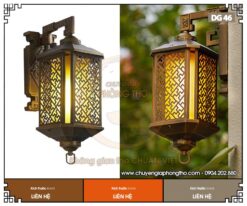 Đèn gắn tường cổng nhà gỗ DG46